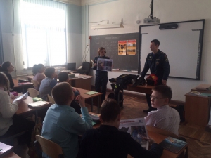 Уроки безопасности в школе № 612 Центрального района