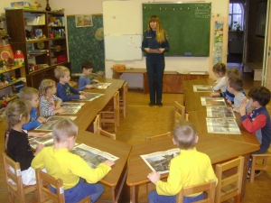Детсадовцам было рассказано о правилах пожарной безопасности