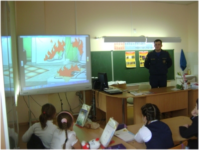 Урок в школе № 174.