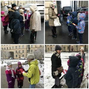 Второклассники МО Смольнинское устроили акцию ко Дню Неизвестного солдата