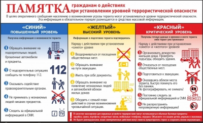 К террористическому акту невозможно подготовиться заранее, поэтому следует всегда быть настороже