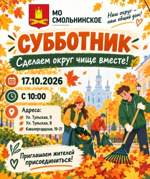 17.10.2026 - Общегородской субботник