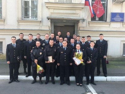 Торжественное вручение почетных грамот и нагрудных знаков МВД