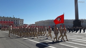 Смотр-конкурс юнармейских отрядов для участия в военных Парадах