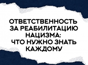 Прокуратура Центрального района СПб информирует: Ответственность за реабилитацию нацизма