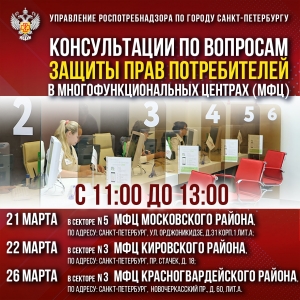 О проведении консультаций по вопросам защиты прав потребителей в многофункциональных центрах