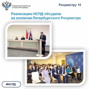 Реализацию государственной программы  &laquo;Национальная система пространственных данных&raquo; обсудили на коллегии Петербургского Росреестра