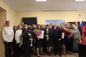 На торжественном мероприятии руководитель УМВД поздравил сотрудников Отдела  по вопросам миграции с днем образования службы