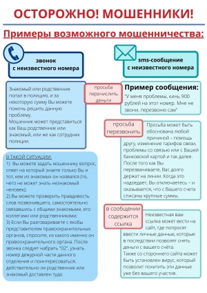 Осторожно! Телефонные мошенники!