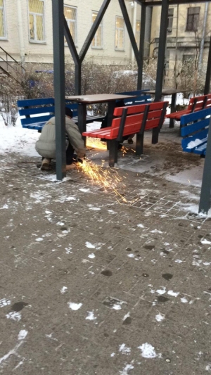 Демонтаж беседки
