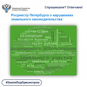 Спрашивали? Отвечаем!  Росреестр Петербурга о нарушениях земельного законодательства