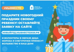 #МЫВМЕСТЕ: волонтеры запускают федеральную предпраздничную акцию &laquo;Новый год в каждый дом&raquo;
