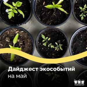 Куда сходить в мае, если вы ведёте экологичный образ жизни?