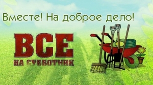 На субботник &ndash; становись!