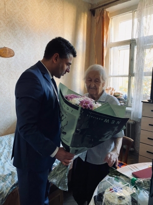 Глава округа Григорий Ранков поздравил 100-летнего юбиляра