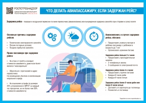 Роспотребнадзор напоминает о правах авиапассажиров, столкнувшихся с задержкой рейс