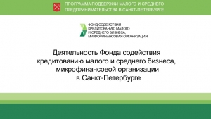 Некоммерческой организации &laquo;Фонд содействия кредитованию малого и среднего бизнеса, микрокредитная организация&raquo;