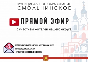 Прямой эфир с Главой МО Смольнинское Григорием Ранковым