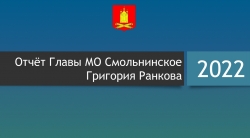 Отчёт Главы Муниципального образования Смольнинское Григория Ранкова за 2022 год