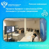 В Управлении Росреестра по Санкт-Петербургу состоялся  онлайн-брифинг, посвященный наполнению Единого государственного реестра недвижимости полными и точными сведениями  о правообладателях